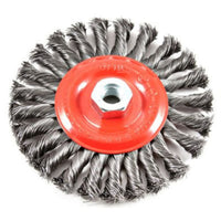 Forney 4 in. Crimped Wire Wheel Brush Metal 20000 rpm 1 pc