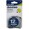 Allied Quick Rule 12 ft. L X 1/2 in. W Tape Measure 1 pk