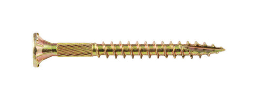 Screw Products No. 8 X 1-3/4 in. L Star Yellow Zinc-Plated Wood Screws 1 lb lb 166 pk