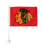 Rico MLB Red Polyester Printed UV Fade Resistant Chicago Blackhawks Flag 2.5 H x 1.5 W in.