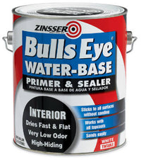 Zinsser Bulls Eye White Flat Primer and Sealer 1 gal. (Pack of 4)