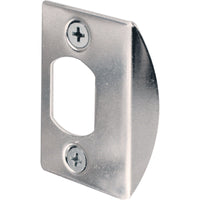 Prime-Line 2-1/4 in. H X 1-7/16 in. L Chrome Steel Latch Strike Plate