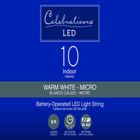 Celebrations LED Micro White Light Set (Pack of 12)