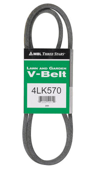 Mitsuboshi Super KB 4LK570 V-Belt 0.5 in. W X 57 in. L For Riding Mowers