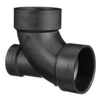 Charlotte Pipe 3 in. Hub X 3 in. D Hub ABS 90 Degree Elbow