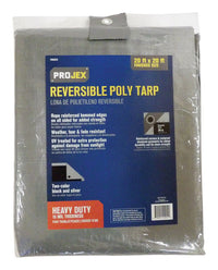 Projex 20 ft. W X 20 ft. L Heavy Duty Polyethylene Reversible Tarp Black/Silver