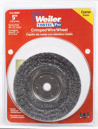 Weiler Vortec Pro 5 in. Crimped Wire Wheel Brush Carbon Steel 6000 rpm 1 pc