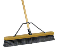 Quickie Job Site Polypropylene 24 in. Rough Surface Push Broom (Pack of 2)