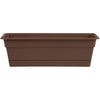 Bloem Dura Cotta 5.75 in. H X 30 in. W X 7.5 in. D Resin Window Box Chocolate