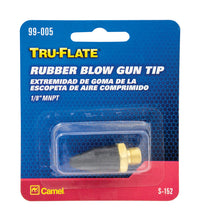 Tru-Flate Brass Air Blow Gun Rubber Tip 1/8 in.