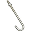 National Hardware Zinc-Plated Silver Steel 7 in. L J-Bolt 1 pk