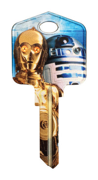 Hillman Star Wars Droids House/Padlock Universal Key Blank Single (Pack of 5).