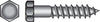 Hillman 3/8 in. X 3-1/2 in. L Hex Hot Dipped Galvanized Steel Lag Screw 50 pk