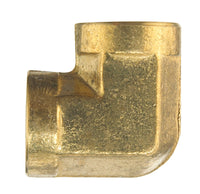 JMF 1/2 in. FPT x 1/2 in. Dia. FPT Yellow Brass Elbow (Pack of 2)