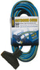 Prime Outdoor 50 ft. L Blue/Yellow Extension Cord 14/3 SJTW