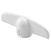 Prime-Line 2.38 in. L Painted White Zinc Universal Casement Tee Handles 2 pk