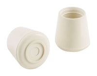 Shepherd Rubber Leg Tip White Round 7/8 in. W 4 pk (Pack of 6)