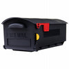 Gibraltar Mailboxes Patriot Classic Plastic Post Mount Black Mailbox