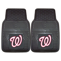 MLB - Washington Nationals Heavy Duty Car Mat Set - 2 Pieces