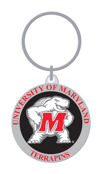 Hillman University of Maryland Metal Black/White Key Chain (Pack of 3)