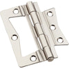 National Hardware 3 in. L Satin Nickel Surface-Mounted Hinge (Pack of 5)