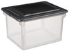 Sterilite 4.4 cu ft Black/Clear Storage Unit 11 in. H X 14 in. W X 18.5 in. D Stackable