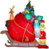 Gemmy Grinch and Max Sleigh 155.9052 in. Inflatable