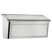 Architectural Mailboxes Silver Stainless Steel Wall Mount Mailbox 14.65 L x 7.13 H x 4.21 W in.