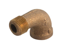 JMF Company 1-1/2 in. FPT X 1-1/2 in. D MPT Brass 90 Degree Street Elbow