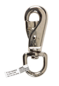 Campbell Chain 7/8 in. Dia. x 4-13/16 in. L Nickel-Plated Zinc Animal Tie Snap 150 lb.