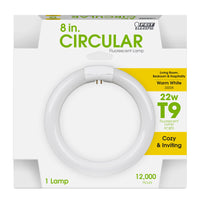 Feit 22 W T9 8 in. L Circline Fluorescent Bulb Warm White Linear 3000 K 1 pk