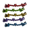 Multipet Nuts For Knots Assorted Cotton 3-Knot Rope Dog Toy