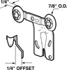 Prime-Line Silver Steel Roller Assembly 2 pc