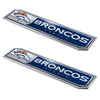 NFL - Denver Broncos 2 Piece Heavy Duty Alumnium Truck Emblem Set