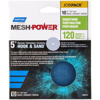 Norton MeshPower 5 in. Ceramic Hook and Loop Mesh Sanding Disc 120 Grit 10 pk