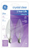 GE 25 watts B10 Decorative Incandescent Bulb E12 (Candelabra) Soft White 2 pk (Pack of 6)