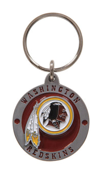 Hillman Washington Redskins Metal Silver Decorative Key Chain (Pack of 3).