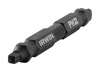 Irwin Impact Performance Series Phillips/Square #2 X 2-3/8 in. L Double-Ended Screwdriver Bit Steel