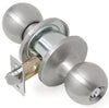 Tell Empire Satin Stainless Steel Entry Lockset 1-3/4 in.