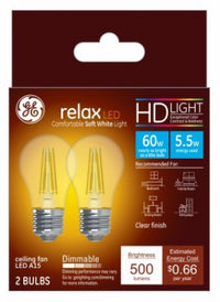 GE Relax LED A15 E26 (Medium) LED Bulb Soft White 60 Watt Equivalence 1 pk