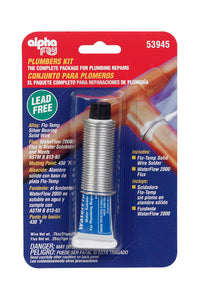 Alpha Fry 0.75 oz Lead-Free Plumbers Kit 0.062 in. D Silver-Bearing Alloy 1 pc