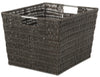 Whitmor Brown Storage Bin 9.8 in. H X 15 in. W X 13 in. D Stackable