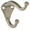 National Hardware 2.75 in. L Satin Nickel Silver Zinc Coat/Hat Hook 35 lb. cap. 1 pk