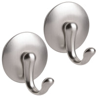 InterDesign 93460 Medium Brushed Nickel AFFIXX York Hook