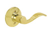 Schlage Accent Bright Brass Dummy Lever Right Handed