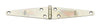 National Hardware 5 in. L Zinc-Plated Light Strap Hinge 2 pk