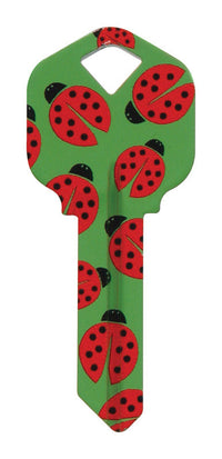 Hillman Wackey Lady Bugs House/Office Universal Key Blank Single (Pack of 6).