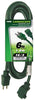 Prime Outdoor 6 ft. L Green Extension Cord 16/3 SJTW