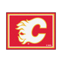 NHL - Calgary Flames 8ft. x 10 ft. Plush Area Rug