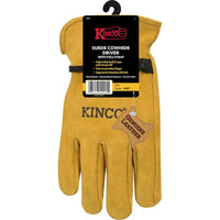 Kinco Men's Indoor/Outdoor Driver Gloves Gold L 1 pair